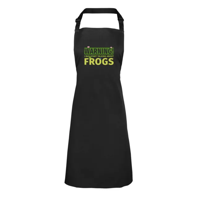 Frogs Apron Men Women Warning May Start Talking About Frogs BBQ Chef Cook Gift