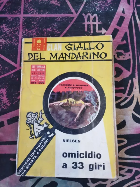 LIBRO CLAN GIALLO DEL MANDARINO OMICIDIO A 33 GIRI di HELEN NIELSEN N.7 del 1963