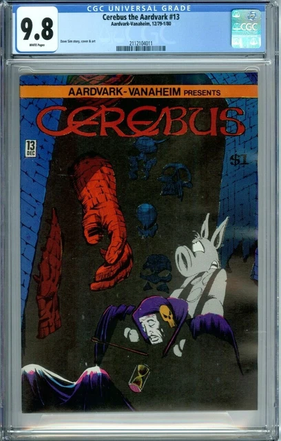 CEREBUS THE AARDVARK 13 CGC 9.8 WP RARE 1of6 NEW CGC Case Aardvark-Vanaheim 1979