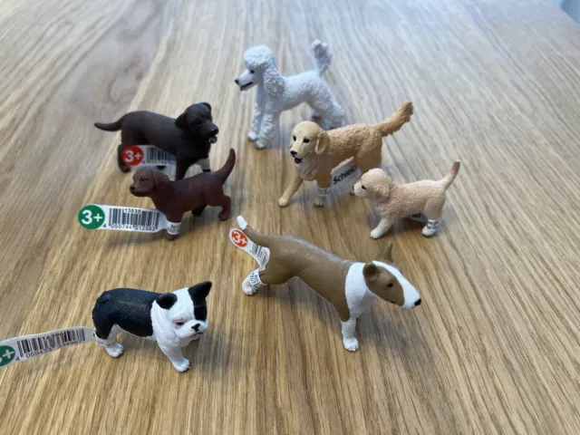 Schleich Hunde Tiere Sammlung Wie Neu! Wurden Nicht Bespielt!