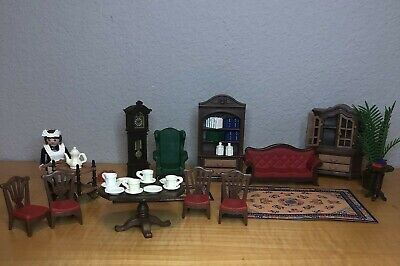 Playmobil Victorian Dollhouse Red Bookshelf Books 5316 5320 