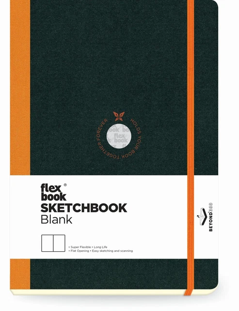 Libro di schizzi Flex Global Sketchbook 96 pagine bianco 170 g arancione/15,5 x 21,5 cm