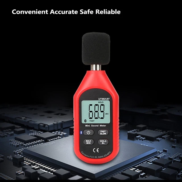 Rilevatore di rumore wireless per decibel test perfetto per il controllo salute