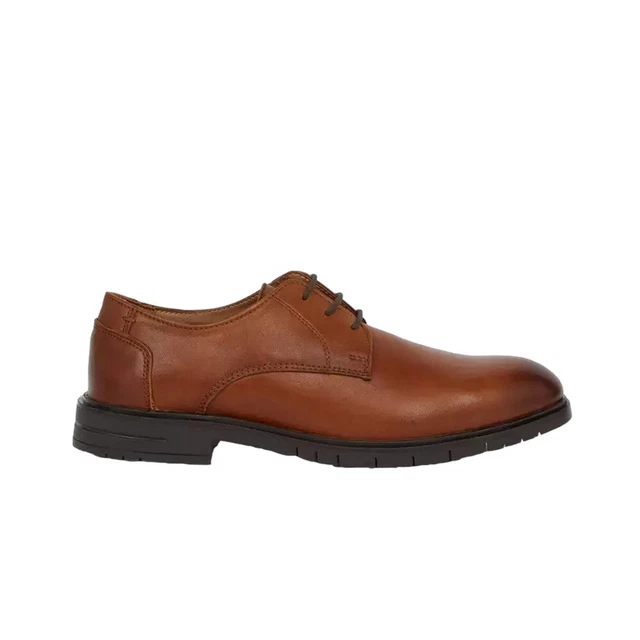 DEBENHAMS MENS LEATHER Airsoft Derby Shoes DH5732 32.75 PicClick UK