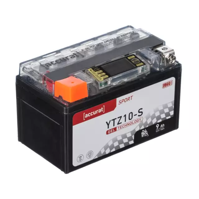 12V 9Ah YTZ10-S Gel LCD Motorradbatterie Motorrad Roller Batterie DIN 50922