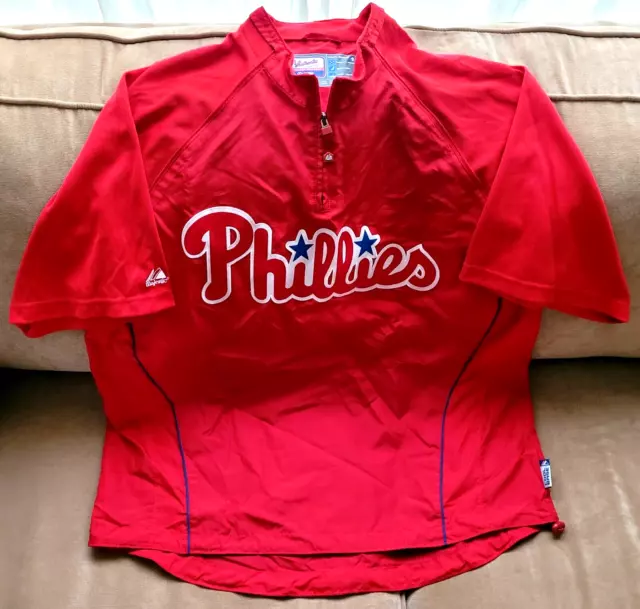 XL Philadelphia Phillies Majestic AUTHENTIC COLLECTION WARMUP JACKET - MLB WORLD