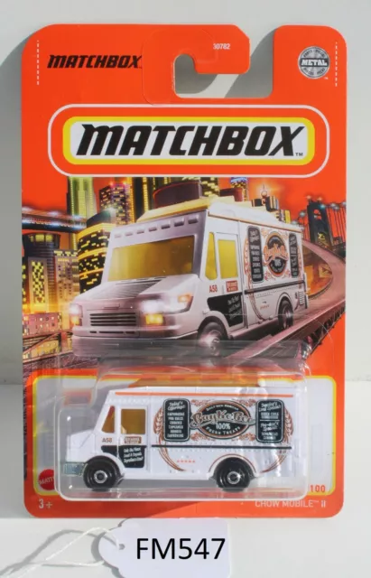 Matchbox MBX Chow Mobile II 2 White Van 24/100 FNQHotwheels FM547