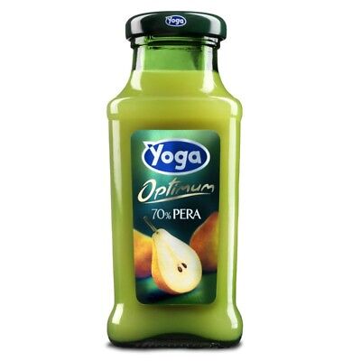 Succhi di Frutta Yoga Magic - Gusto Pera - in Vetro da 20 cl. (24 Pezzi).