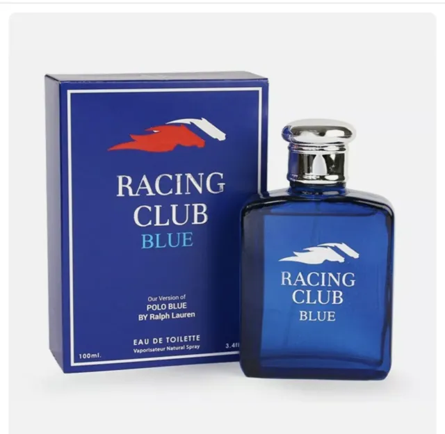 New Sealed Mirage Brand Impression Racing Club Blue 3.4 Oz Mens Edt Cologne