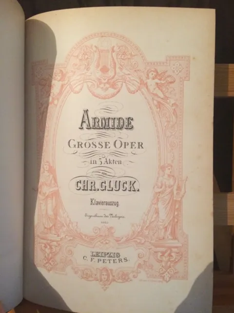 Gluck Armide / Iphigénie en Tauride partition chant piano volume relié Peters