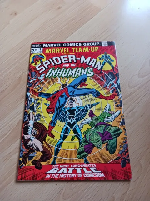 Marvel Team Up #11. Marvel Comics. Bronze Age. Spider Man. Inhumans. 1973.