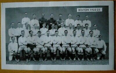 D.C THOMSON NEW HOTSPUR 1962 FAMOUS FOOTBALL TEAMS BOLTON 1922-1923 WANDERERS 