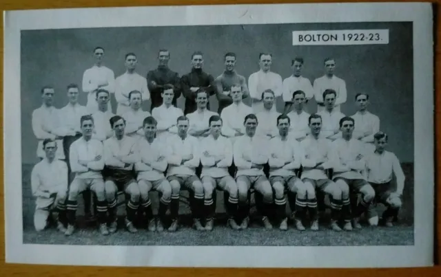 DC Thomson Famous Teams In Football History 1962, Bolton Wanderers 1922-23