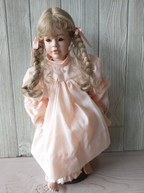 Linda Mason Porcelain 18" Doll "Tiffany" 1989 Reproduction by Doll Artworks