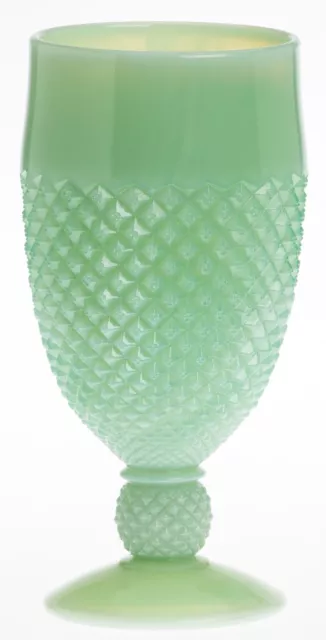 Goblet - Addison Pattern - Jade Jadeite Jadite Green Glass - Mosser USA