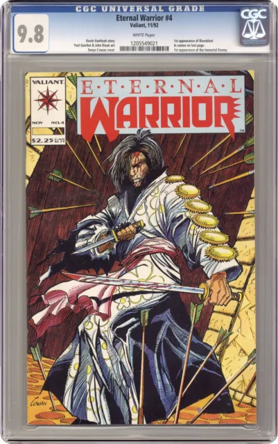 Eternal Warrior #4 CGC 9.8 1992 1205549021 1st app. Bloodshot (cameo)