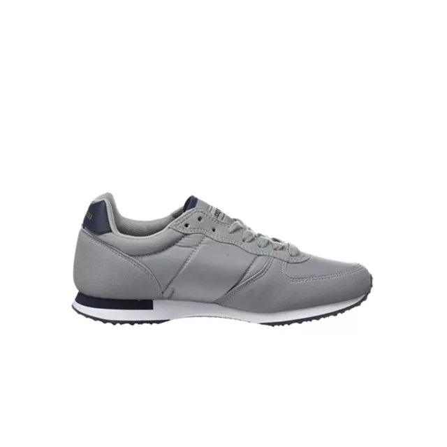 Le Coq Sportif  Onyx Nylon Lace-Up Grey Synthetic Mens Trainers 1810316