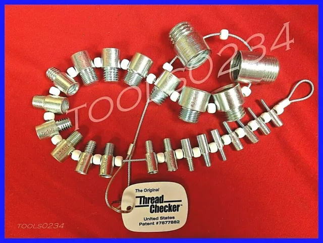 SWTC-S21 Thread Checker Tester Gages SAE INCH Male/Female NC & NF USA 23 Piece