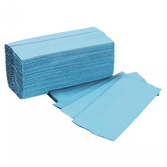 Blue C Fold 1 Ply Paper Hand Towels (2560 Paper Towels) Cleaning Wiping Drying