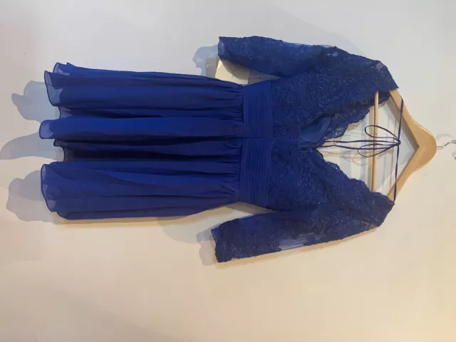 ladies dress special occasion size 12UK Royal Blue