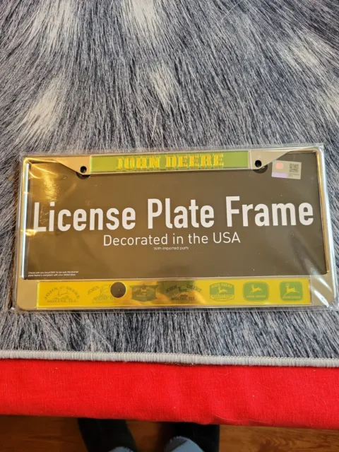 WinCraft John Deere License Plate Frame Vintage