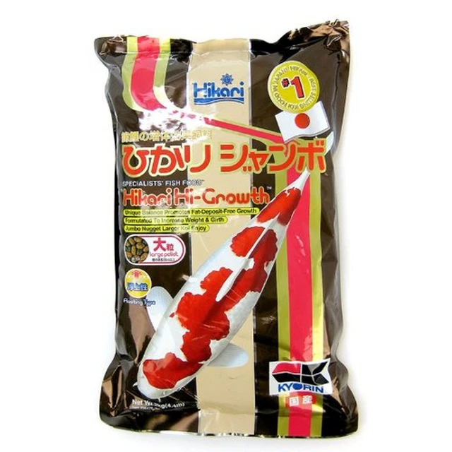 Hikari Hi-Growth Koi Fish Food Floating Pellets, Large (4.4 Pounds)