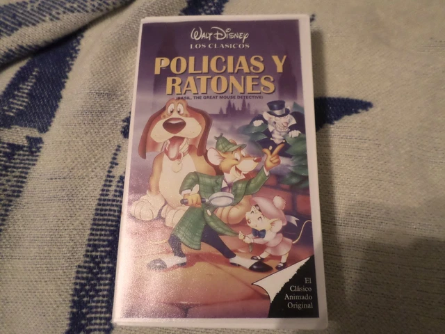 RARE DISNEY THE Great Mouse Detective VHS Tape Mexico Spanish Espanol ...