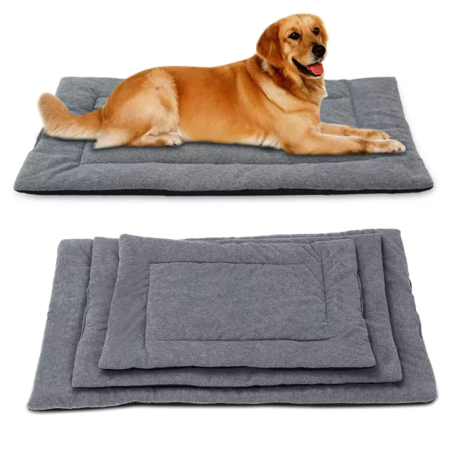 Dog Bed Mat Comfortable Fleece Pet Dogs Crate Carpet Pad Joint Relief Cushion