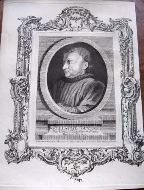 PORTRAIT XVIIIe - GUILLAUME JOUVENEL  - 1777 *