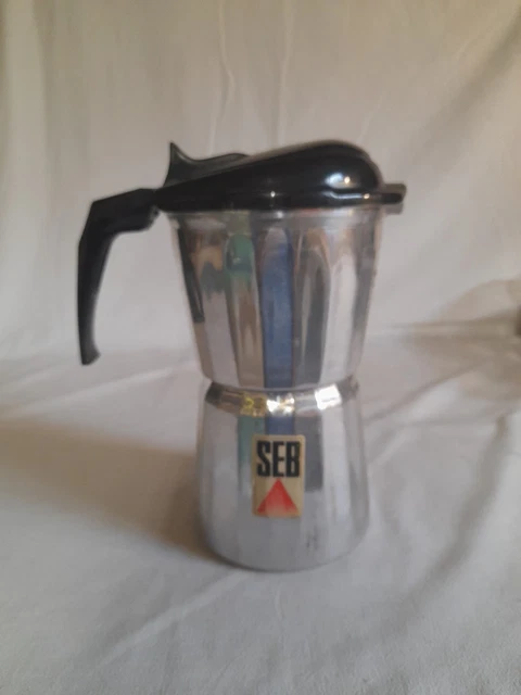 Cafetière Ancienne SEB Ferm En Aluminium – Vintage, Fonctionne Sur Gaz Et électrique
