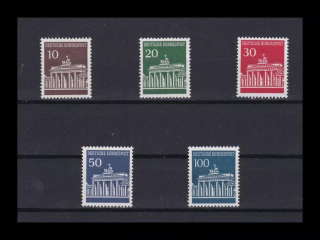 Bund BRD 1966 Michel 506-510 Brandenburger Tor sauber postfrisch **