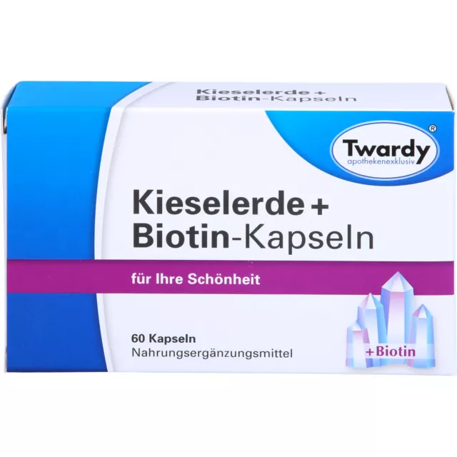 Twardy Kieselerde + Biotin-Kapseln für Ihre Schönheit, 60 St. Kapseln 9198601