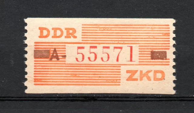 DDR Dienstmarke B Nr.5 **Kennbuchstabe A  tief/tiefst    geprüft