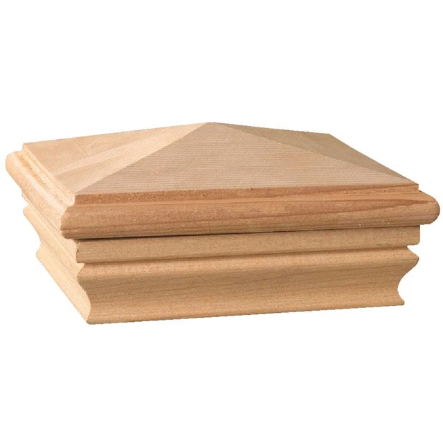 Deckorators 6 In. x 6 In. Cedar Press-On Post Cap 72836 Deckorators 72836