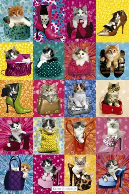 Keith Kimberlin : Cat Collage - Maxi Poster 61cm x 91,5cm neu und versiegelt