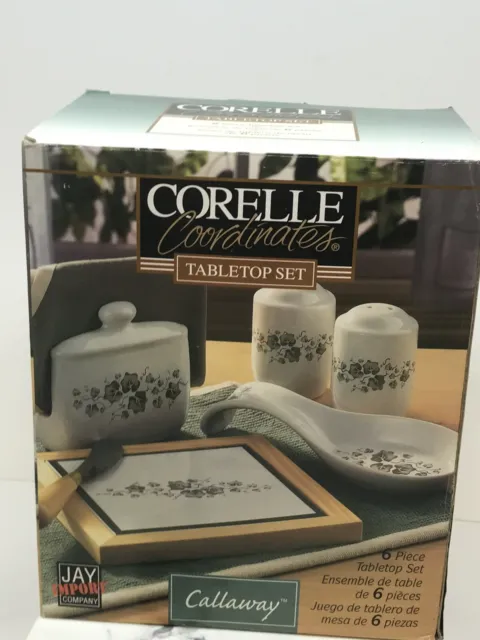 Corelle  Coordinates CALLAWAY HOLIDAY 6 PIECE TABLETOP SET New In The Box