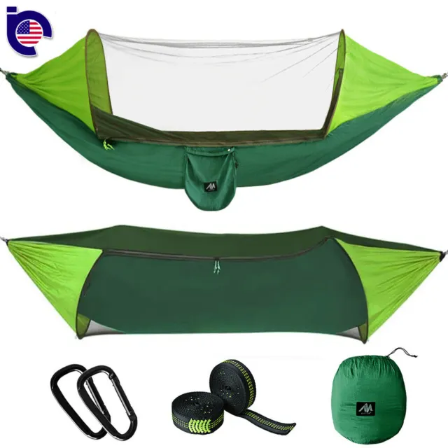 Portable Tent Camping Hammock Mosquito Net Rain Sun Cover Outdoor Windproof Bed