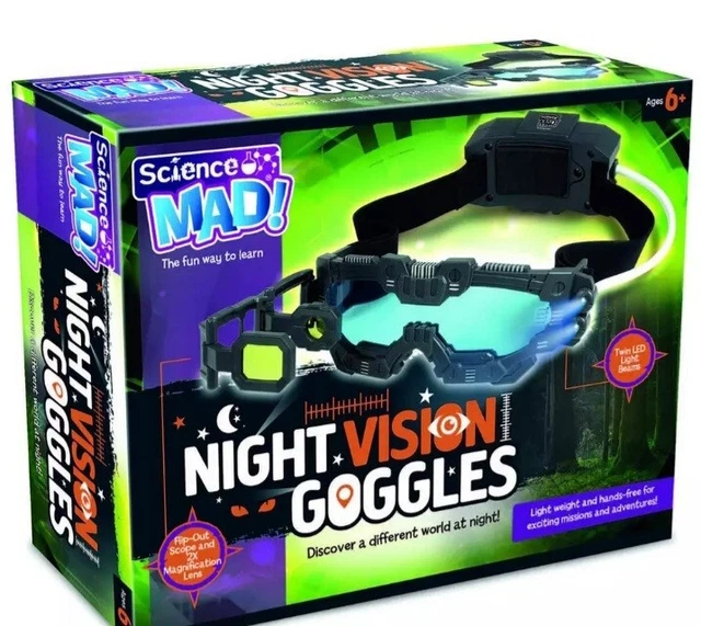 Science MAD! Night Vision Goggles for Kids - Fun Night Missions