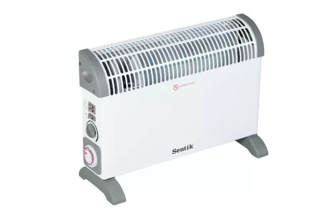 Sentik Modern 2000W Electric Convector Radiator Heater with Thermostat & Timer