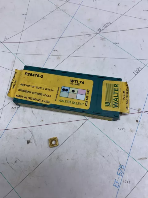 Walter Carbide Inserts WTL74 P28475-2  Lot Of 9