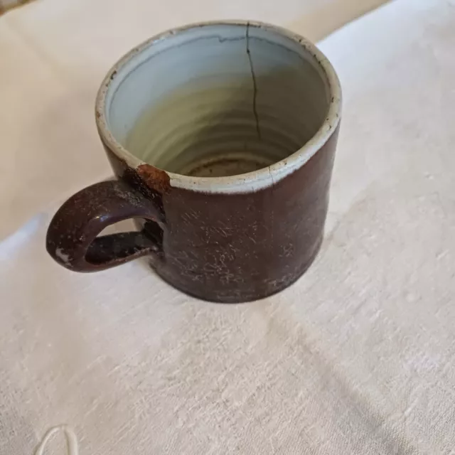 Ancienne  tasse mug chope Cul Noir Rouen Forges Les Eaux Creil et Montereau