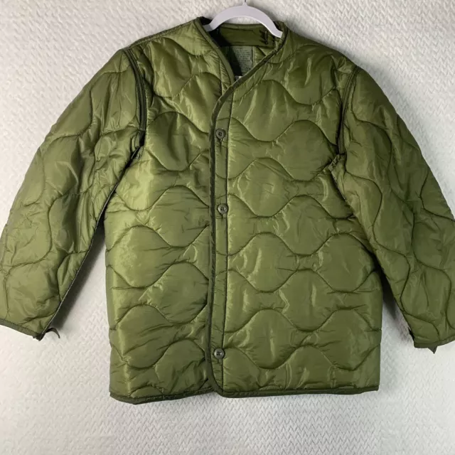 Military Coat Liner, M65 Quilted Foliage Green Cold Weather Field Jacket  Liner