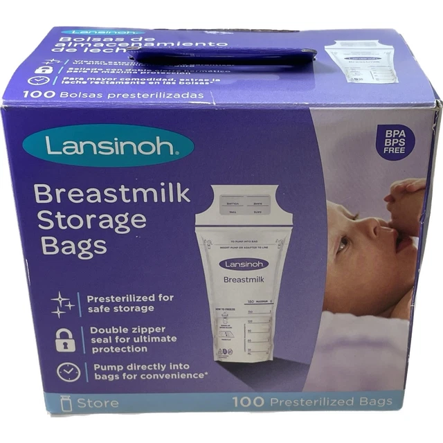 Lansinoh Breastmilk storage bags 49ct Lanolin nipple cream lot expires 10/24