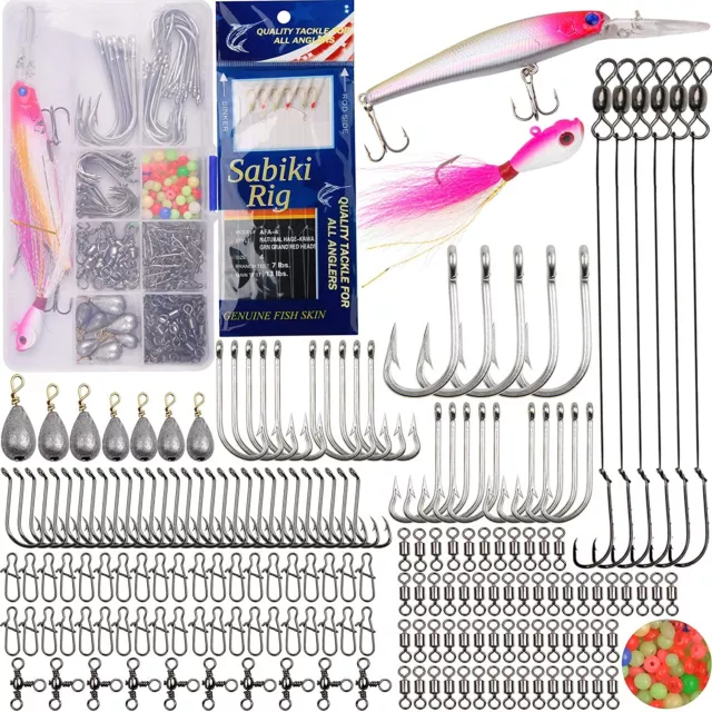 FISHING RIGS SURF SALTWATER 30 Stainless Steel 4pk 100# TEST, 3/0