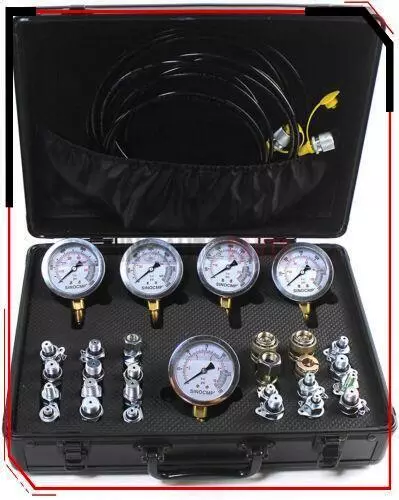 Hydraulisches Manometer-Testkit mit 5 Manometern 24 Kupplungen für CAT Komatsu