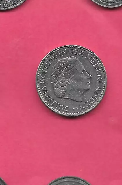 NETHERLANDS DUTCH KM184a 1969 COCK XF-SUPER FINE-NICE OLD LARGE GULDEN coin