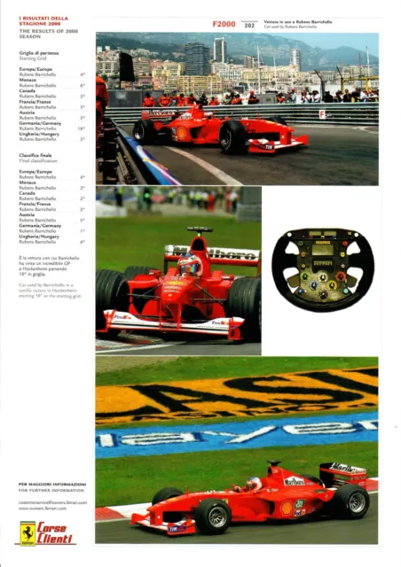 Ferrari Formula 1 F2000 Rubens Barrichello 2000 Corse Clienti - 682