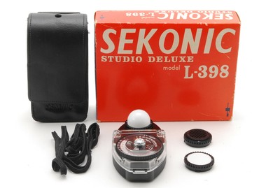 Sekonic sekonic Studio de Luxe L-398 Lumière Exposition Mint en Boîte Avec / Étui Sekonic sekonic Studio de Luxe L-398 Lumière Exposition Mint en Boîte Avec / Étui