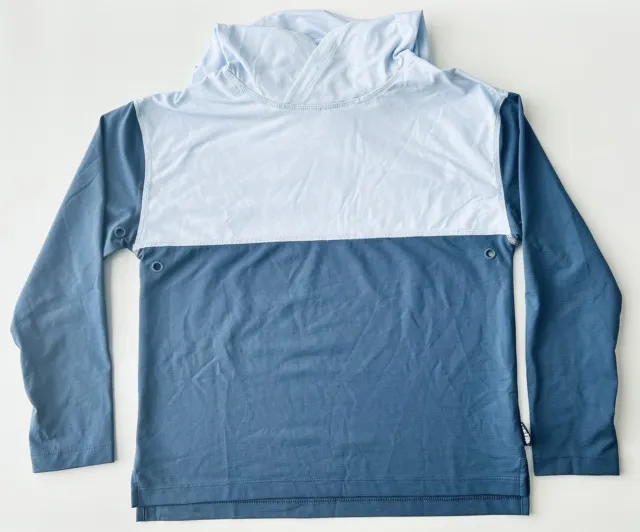 REI girls blue hoodie long sleeve shirt athletic performance thumbholes S 8
