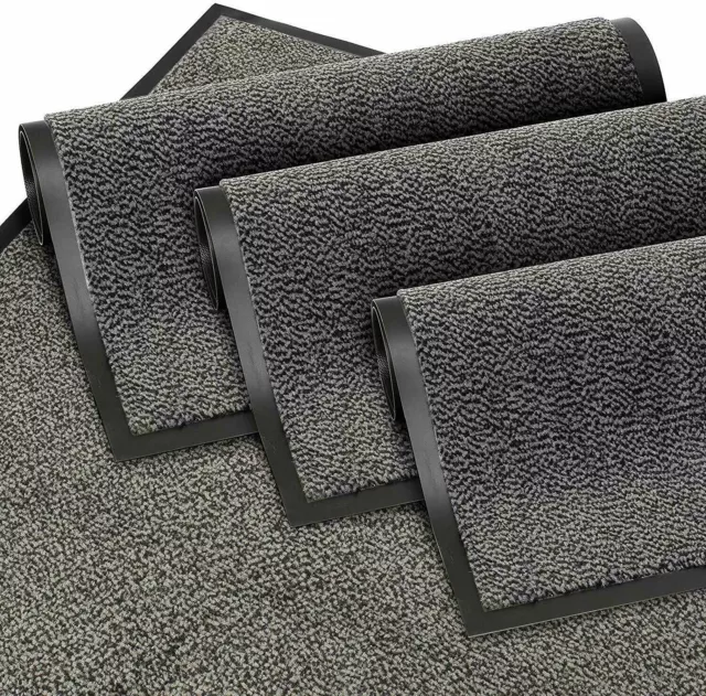 Large Grey Barrier Mat Non Slip Heavy Duty Small Rubber Big Extra Long Huge Rugs